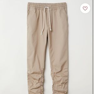 Cotton twill joggers